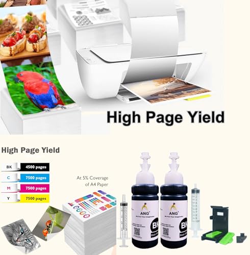 Image of ANG Black Ink 100g X 2 Compatible for Cartridges with Suction Tool for 805, 860, 861, 803, 680, 678, 682, 818, 802 Single Color Ink Cartridge (Black)