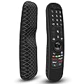 Silicone Case for LG AN-MR21GA / AN-MR22GA Remote Control [Shockproof] Anti-Slip Protective Cover for LG MR23GA MR24GN Magic Remote Case Sleeve Holder Protector Skin (Black)