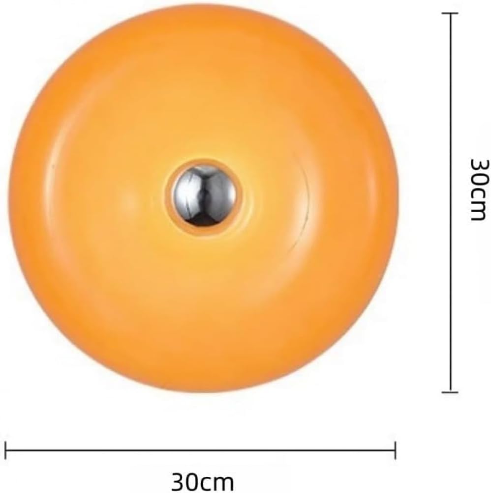 中世風ドーナツ造型壁掛けランプ ガラスシェード付き 寝室ガラス装飾用 リビング書斎多場所対応 間接照明機能付き雰囲気灯 ベッドサイド