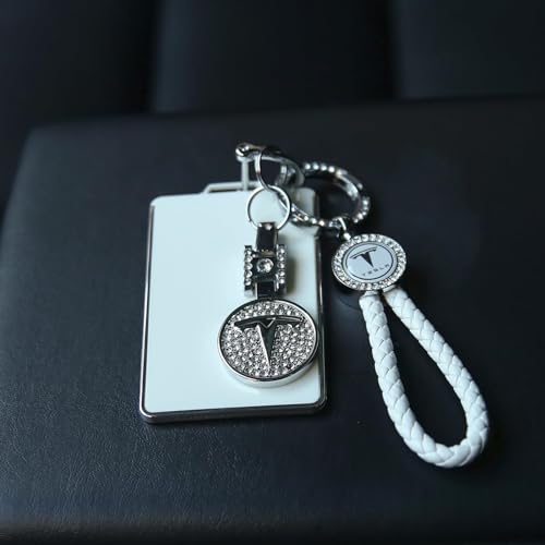 Image of for Tesla Key Card Holder Bling Key Chain Card Key Holder for Model S /X /3 /Y Cybertruck Keychain