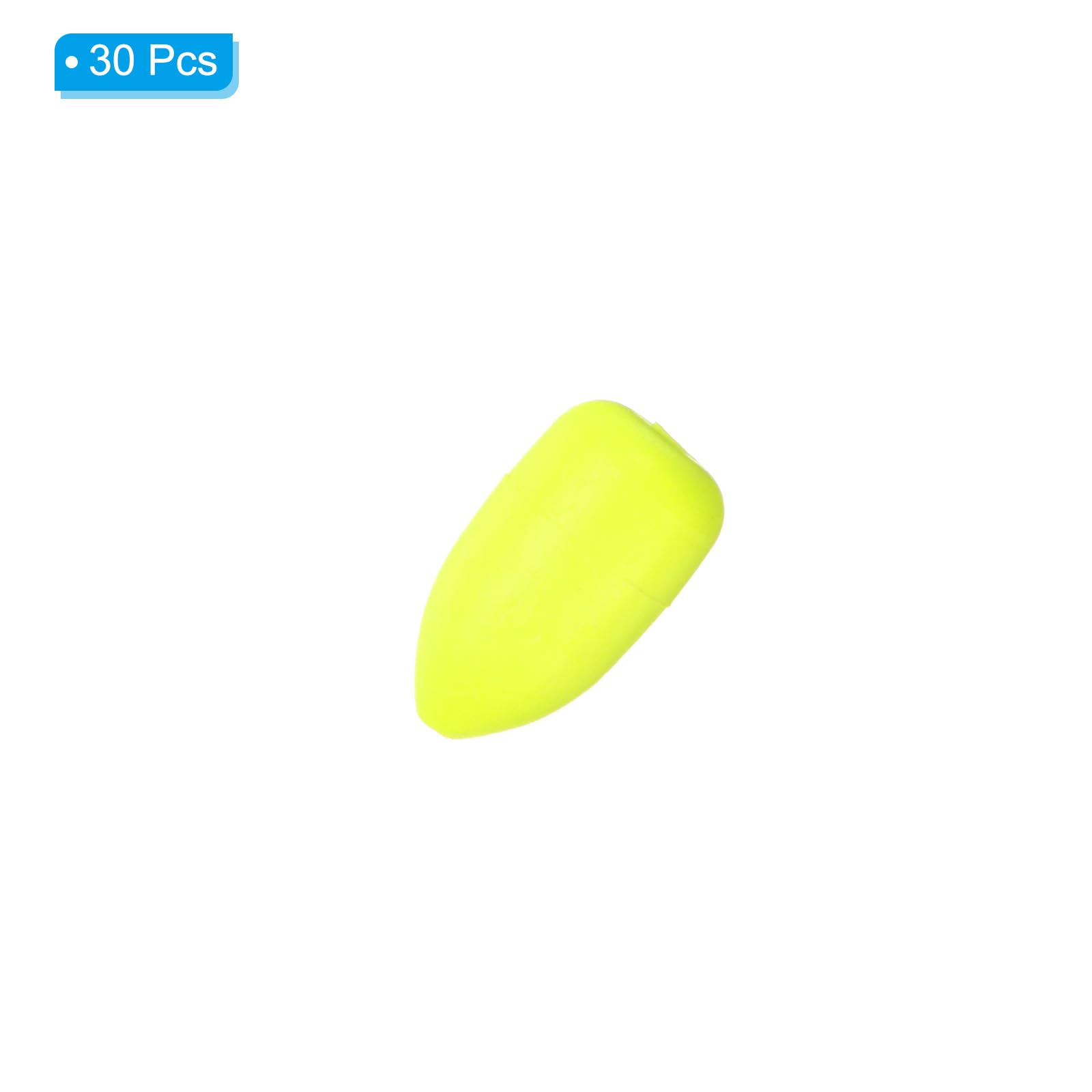 PATIKIL Fishing Foam Floats 0.5 Inch, 30Pcs Oval Snell Floats Fly Fishing Strike Indicator for Pompano Rig Trout Catfish Walleye Yellow - Image 3
