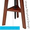 MEEDEN Wooden Drafting Stool with Adjustable Height, Artist Stool,Office Studio Stool, Up to 220 Lbs,German Beech Wood, Perfect for Artists Studio,Home Use,Kitchen,Bars
