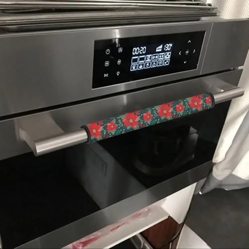 Image of Christmas Fridge Door Handle Covers Ghost Refrigerator Handle Covers Set of 6, Non-Slip Microwave Dishwasher Door Cloth Protector, Keep Off Fingerprints,Food Stains Gift for Holiday