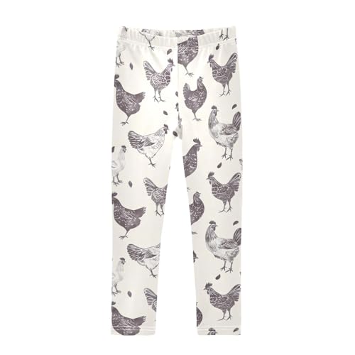 Girls' Leggings Chickens Kids Yoga Tights Pants 1 Pack 20858575