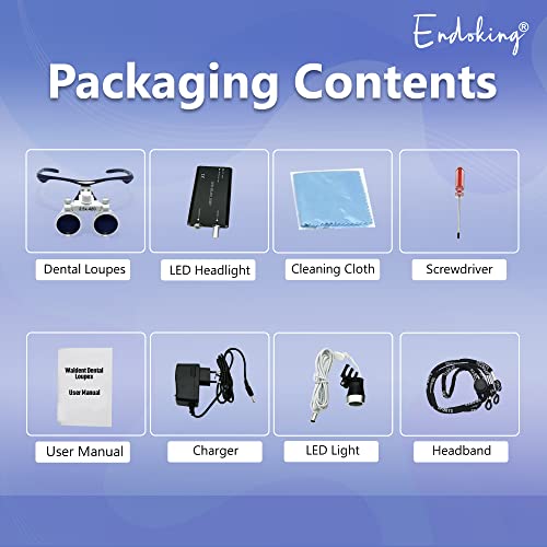 Image of Dental Magnifying Loupes with Plastic Frame | 2.5X Magnification | Lightweight and Durable | Black Color | LED Headlight Free | Ideal for Dental Procedures and Enhanced Visibility