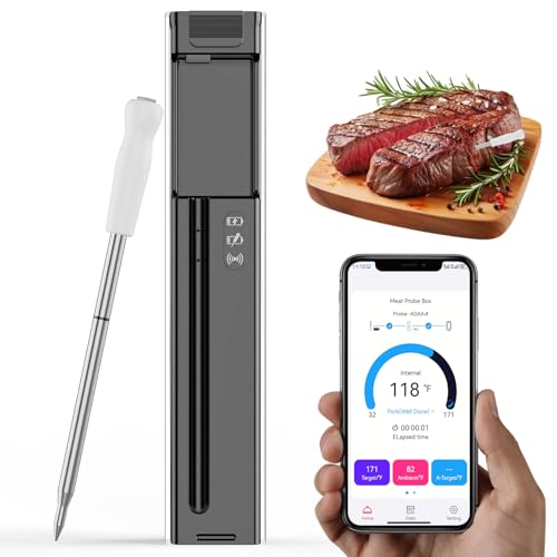 Digital Wireless Bluetooth Meat Thermometer, Smart Meat