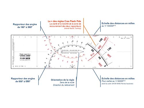 Flash-Tide - Pack Permis Hauturier Complet (Manuel Cours et Tests + Carte + Règle Cras + Compas Droit) – vue 2