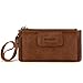 X Wrangler Brown Wristlet Wallet Minimalist Clutch Womens Wallet Rfid Card Cases & Money Organizers with Coin Purse and Smooth Zipper