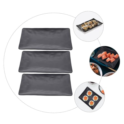 Set 3 Platos Rectangulares para Sushi y Frutas miniatura 4