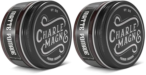Crema moldeadora Charlemagne de alta calidad: acabado mate natural y fijación fuerte premium