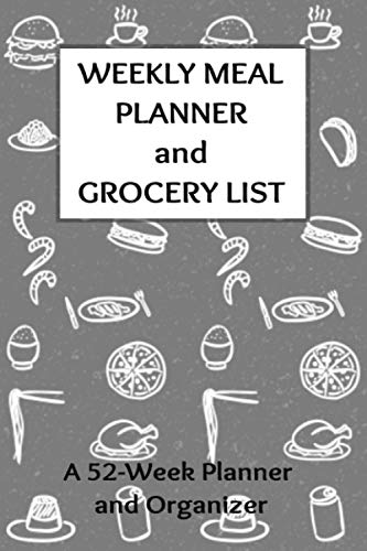 Weekly Meal Planner and Grocery List: A 52-Week Meal Planner with Grocery List | Track and Plan Meals Weekly for Shopping List & Cooking | Doodle Food Design | 6