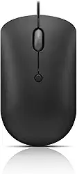 Mouse compacto com fio USB-C Lenovo 400, preto