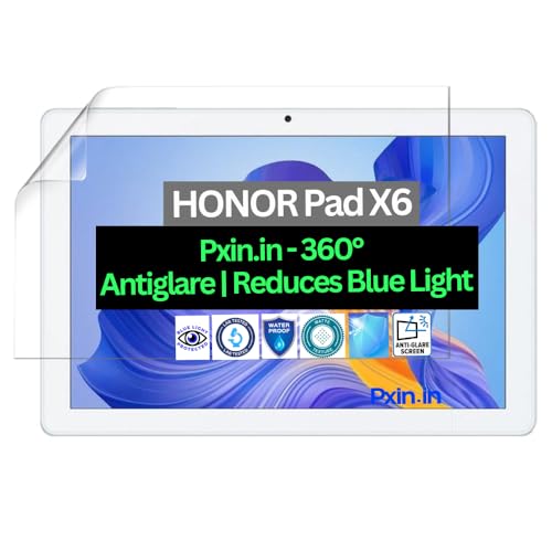 Image of Pxin Tablet Anti Bluelight and Anti Glare Screen Guard compatible with HONOR Pad X6 | BLUVLightblock Tech | Scratch Proof | Prevents bluelight | Eye Protection | No Dry Eyes