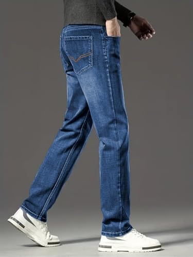 Image of Ben Martin Men's Smart Fit Stretchable Jeans || Mid-Rise Denim Pants with Whisker Wash || Premium Casual Wear Jean for Men || 5 Pocket Jean's for Men's (3)
