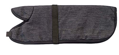 Pets Planet Dog Winter Ultra Warm Grey Color Design Dog Coat Thicker Fleece Dog Hoodie Vest for Cold Weather - (M, 16 Inch)