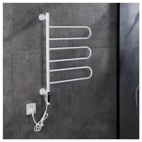Toallero electrico giratorio de pared para banos modernos con bienestar