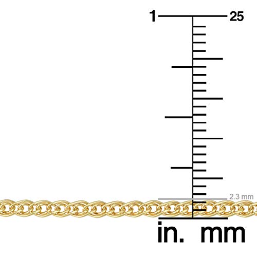Kooljewelry 10K Yellow Gold Hollow Inner Link Bracelet (2.3 Mm, 7 Inch) #TOP3