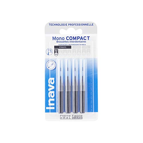 Inava Brossettes Mono Compact 0.6mm Espaces Etroits Noir 4 unités + 2 Offertes