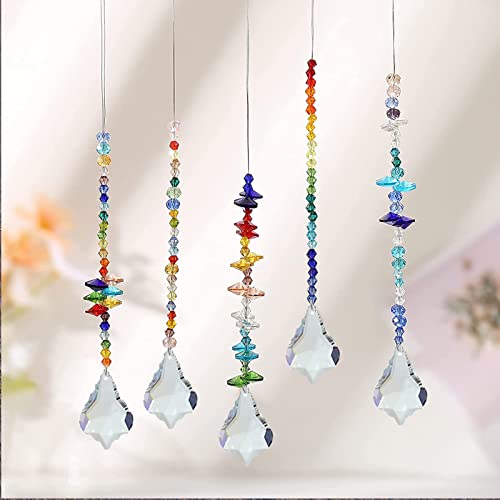 ToBeIT 12pcs Crystal Sun Catcher Conjures Light Reflections Decorative Pendant DIY Suncatcher Set - Image 4