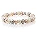 Gem Stone King Set Of 5 Multicolor Cultured Freshwater Pearl Stretch Bracelets 7.5 Inch