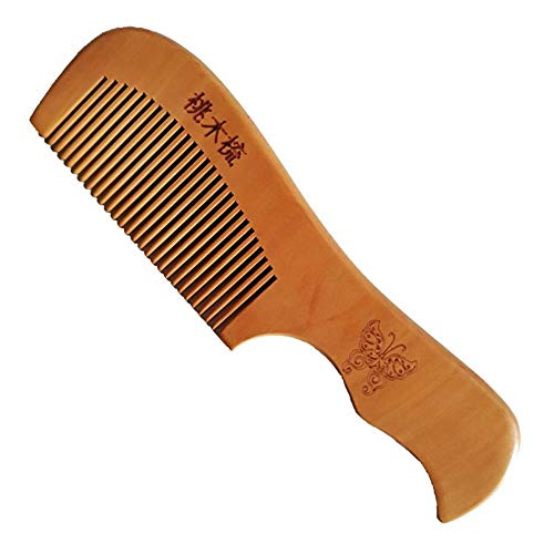 WANG Mahogany Comb Portable sessile Mahogany Straight Row Comb Daily Necessities,1
