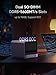 MINISFORUM N5 Pro AI NAS with AMD Ryzen AI 9 HX Pro 370, 2x SODIMM DDR5-5600MHz Slot(ECC Support), 128GB SSD, 1xHDMI+2xUSB4 Outputs, 5x HDD Slot, M.2 2230/2280/22110/U.2 slots, 5GbE+10GbE Lan Port NAS