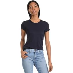 Mott & Bow Women's Classic Crew Neck T-Shirt, Short Sleeve, Soft | Premium Cotton Modal Blend, Everyday Fit, Durable & Tagless, Soft Everyday Comfort, Ribbed Neckline, Machine Washable