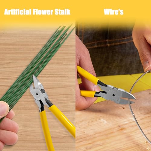 Image of Wire's Cutting Diagonals Cutting Pliers - Flushes Cutter's, Small Cutterr Snips,Flushes Pliers, Wire's Cutterr for Crafting, Jewelry Making, Soft Copper Wire, Floral. ect. (6 inch)