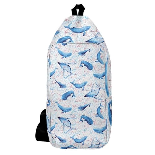 Sac à dos pour homme femme bleu aquarelle libérant les mains en rando