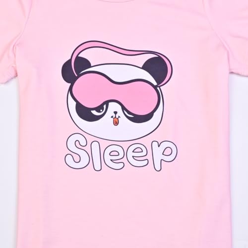Image of Mirawise Girls 3 Pc Pajamas Sleepwear Cotton Pjs Clothes Set 4-13 Years