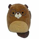 Squishmallow Official Kellytoy Plush Sea Life Squad Squishy Soft Plush Toy Animals (Chip Beaver (Glasses), 8 Inch)