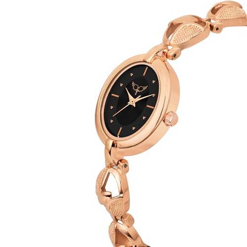 Image of WHITE BIRD Premium Quartz Analog Champagne Oval Dial Stainless Steel Strap Watch for Women