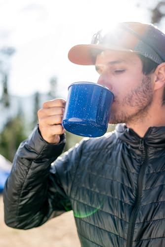 Stansport Enamel Camping Coffee Mug, 24 oz – Durable Steel Outdoor Cup for Coffee, Tea & Hot Cocoa – Lightweight Drinkware for Hiking, Backpacking, Campfire & Home Kitchen – Blue - image 3