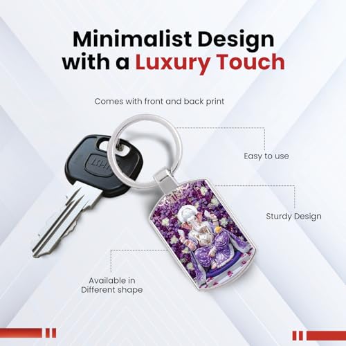 Image of Premium Printed Metal Keychain for Men & Women | High-Definition Artwork Print | Durable Key Ring for Car, Bike, Home & Office Keys | Stylish Decorative Key Holder Gift