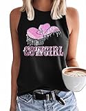 【Western Chic】Dieses stylische Tanktop kombiniert Country-Chic mit modernem Style, lieblich für Cowgirls und urbane coole Girls gleichermaßen!