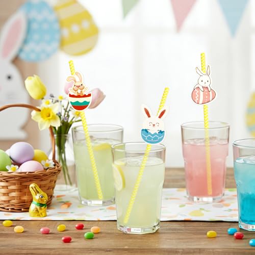 20 Pitillos de Papel Rayados para Pascua miniatura 4