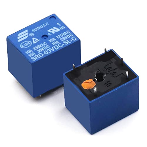 Relé SRD-12VDC-SL-C de 5 pines T73 interruptor electromagnetico de 10A 4