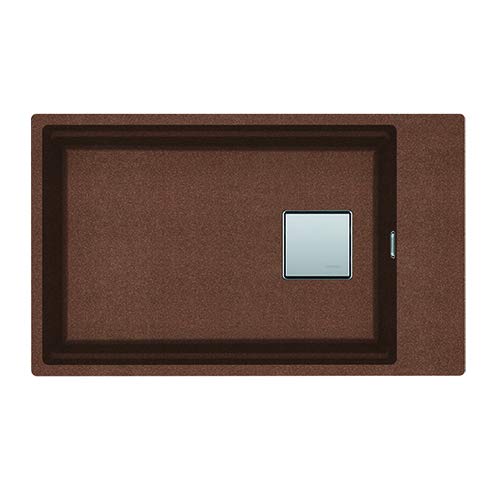 FRANKE Kitchen Sink Made of Granite (Fragranite) with a Single Bowl Kanon KNG 110-62-copper 125.0558.475, Copper Gold