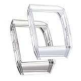 bayite Protector Case Compatible Fitbit Ionic Accessories TPU Rugged Protective Frame Shock Resistant Cover Pack of 2