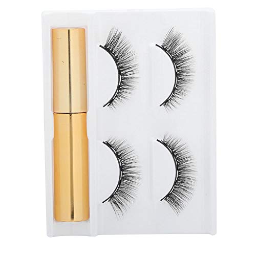 Magnetic Eyelash Extensions Set, 2 works 5D Magnetic False Lashes Waterproof Long-Lasting for Home Use
