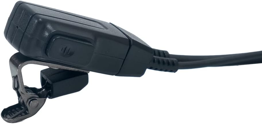 Cp200d Earpiece with Mic PTT Walkie Talkie Acoustic Tube Earpiece Headset for Motorola cls1110 cp200 cls1410 cp185 rdm2070d 2 Way Radio,10 Pack