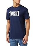 Tommy Hilfiger Herren TJM CLSC Essential Serif Tee S/S T-Shirts, Twilight Navy, S