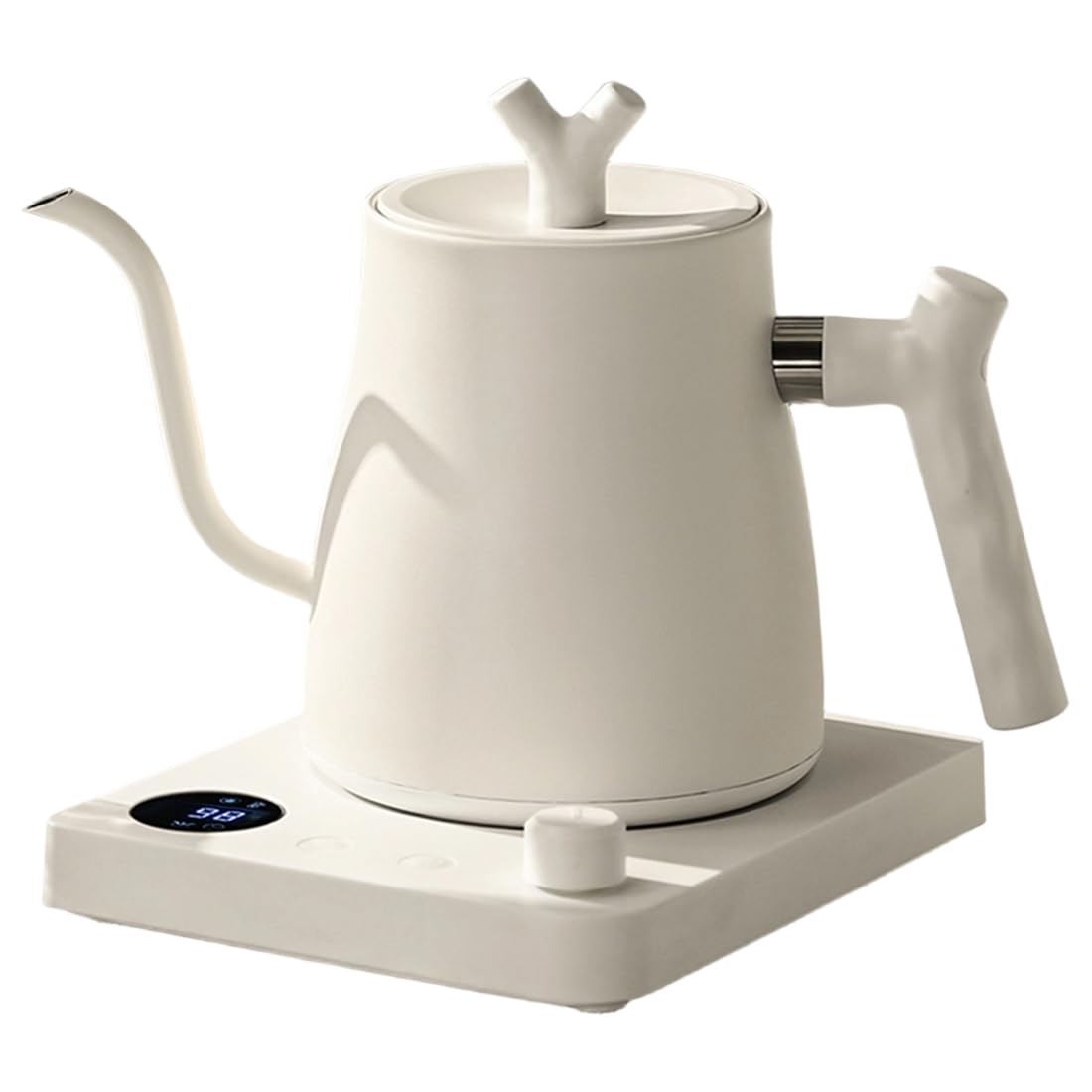 Hndhbfgrt Intelligent Temperature Control 1000W Electric Gooseneck Kettle 1000ml 304 Stainless Steel for Coffee Pot LED Display for Coffee Tea