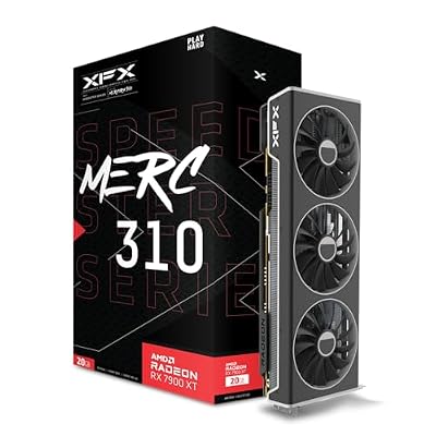 XFX Speedster MERC310 AMD Radeon RX 7900 XT Gaming Graphics Card with 20GB GDDR6, AMD RDNA 3 RX-79TMERCUR