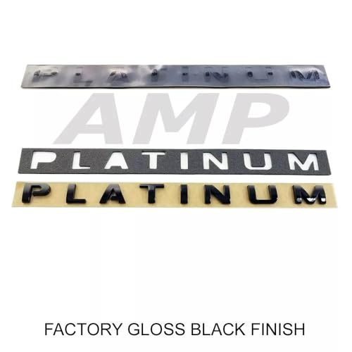 Image of 1PC Set Expedition Platinum Door Rear Emblem 3D Badge Nameplate Logo Letter Decal Fit for 150 250 350 (Gloss Black)