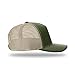 The Hat Pros Richardson 112FP & 112PFP Classic Fit Five-Panel Adjustable Snapback Trucker Cap - One Size - Army Olive/Tan