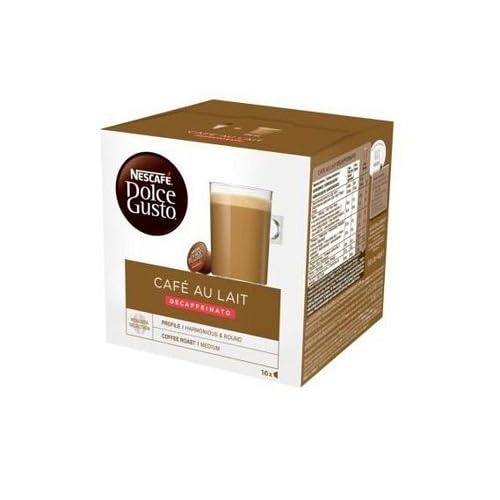 Buy 1-6 Boxes Compatible With Dolce Gusto Coffee Pods : DECAF CAFE AU LAIT (Used in Coffee Machines)