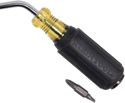 Miniatura 5 de Klein Tools 67100 Juego de destornilladores múltiples, fabricado en Estados Unidos, destornillador Rapi-Driv intercambiable 2 en 1 con Phillips y