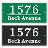 Personalized Reflective Address Plaque, Custom Aluminum House Number Sign with Two Screw, Address Si