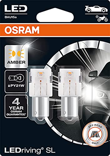 Image of OSRAM LEDriving SL, ≜ PY21W, Amber, LED signal lamps, Off-road only, non ECE, Double Blister